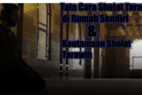 Tata cara sholat tarawih di rumah sendiri